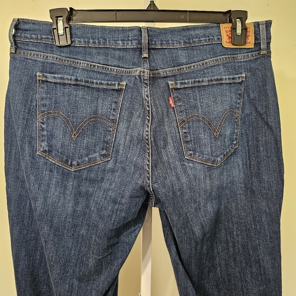 Levi's 505 Straight Jean Dark Wash Size 16 W33 - Picture 5 of 7